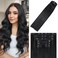 WindTouch Clip in Hair Extensions Real Human Hair #1B Natural Black Hair Extensions Clip Ins 20inch 120g 7Pcs Human Hair Clip in Extensions Soft Straight Black Clip in Hair Extensions