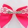 My Lello Medium 4" Girls Hair-Bow Barrette Satin &amp; Lace Mixed Variety 3 Pack Gray/Black/White