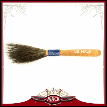 The Original Mack Sword Striping Size 00 Series 10 Blue Squirrel Hair Pinstriping Brush 7/32" Head Width