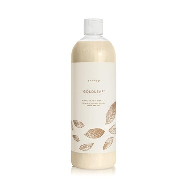 Thymes Hand Wash Refill - Lightly Scented Liquid Hand Soap for Bathroom and Kitchen Refill - Moisturizing Formula with Natural Ingredients (Goldleaf, 24.5 fl oz)