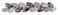 L. Erickson Large Ivy Crystal Barrette, Jet Hematite   Blue Shade   Silver Night   Silver