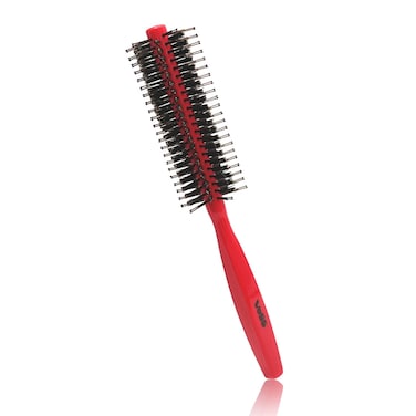 VESS Two Step Roll Brush R-125 (D41mm)-Bore Bristol and Nylon Hair Brush-Made in Japan-Middle Hair Short Hair for Woman