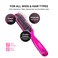 RED by Kiss Anti-Static &amp; Anti-Frizz Wig Brush with Stainless Steel Knot-Free Bristles for Easy Detangling, Smooth Hair &amp; Wigs Without Breakage or Snagging (Mini)