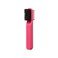 Red by Kiss 2-in-1 Foldable Comb &amp; Edge Brush with Travel Case, Compact Palm-Sized Design, 100% Soft Boar Bristles for Smooth Hair &amp; Edge Control, Portable Hair Styling Tool (Pink)