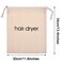 Hair Dryer Bags Drawstring Bag Container Hairdryer Bag, 11.8 by 13.8 Inch (Cotton, Beige)