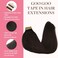 GOO GOO Tape in Hair Extensions Human Hair, 2 Dark Brown, 20inch 50g 20pcs, Thick Ends Straight Seamless Tape in, Invisible Tape in Hair Extensions Human Hair