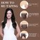 GOO GOO Tape in Hair Extensions Human Hair, 2 Dark Brown, 20inch 50g 20pcs, Thick Ends Straight Seamless Tape in, Invisible Tape in Hair Extensions Human Hair