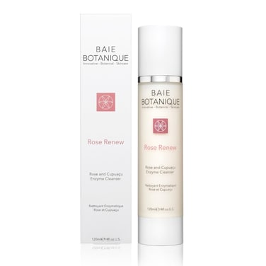 Baie Botanique Cleansing Milk 120ml - Rosewater, Rose Absolute, Rosehip Seed Oil, Cupua&ccedil;u Butter, Pomegranate Enzymes, Reishi &amp; Shiitake - 100% Natural, 82.65% Organic