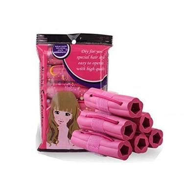 Foam Brand Fashionable Sponge Hair Styling Rollers for Lazy People - Silicone Sleep Curlers, Easy Application, No Clip (12 Pack)