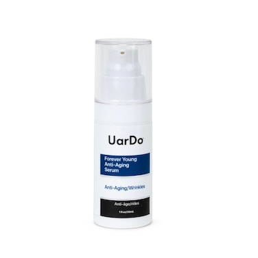 Uardo Forever Young Anti-Aging Serum 1 Fl Oz / 30 ml - usn103   For Wrinkles, Fine Lines   Increases Skin Firmness   With Antioxidants &amp; Peptides   For Women and Men