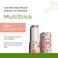 Honeybee Gardens Color Within Reach MultiStick, Glow, Pinky Peachy Nude, Multipurpose Makeup, Natural Glow, Easy Application, Vegan, Cruelty-Free, Net Wt. 0.2 oz