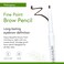 Honeybee Gardens Fine Point Brow Pencil, Mahogany, Long-Lasting Eyebrow Definition, Vegan, Cruelty-Free Beauty