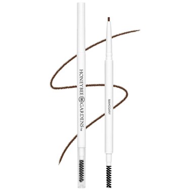 Honeybee Gardens Fine Point Brow Pencil, Mahogany, Long-Lasting Eyebrow Definition, Vegan, Cruelty-Free Beauty