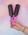 Cricket Static Free Fast Flo Pretty Karma Vent Hair Brush for Blow Drying, Styling and Detangling for All Hair Types, Eco Friendly, Recycled Materials, Planet Purple