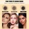 VERONNI Eyebrow Cream,Brow Color Long Lasting Waterproof Eyebrow Pomade Gel,Eyebrows Enhancers Soft Smooth Eye Makeup 0.75oz (#05 Ebony)
