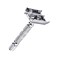 Butterfly Safety Razor - Heavy Duty Twist To Open Double Edge Safety Razor for Men; Shaving Kit with Mirrored Travel Case and a Stainless Steel Double Edge Blade; Premium Butterfly Razor Mechanism