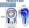 Mini Travel Electric Shaver, Portable Pocket Size Rechargeable Shaving Razor Lightweight Razor with Battery Power Display Wet &amp; Dry Rotary for Teen Office Business(Gradient Blue)