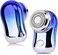 Mini Travel Electric Shaver, Portable Pocket Size Rechargeable Shaving Razor Lightweight Razor with Battery Power Display Wet &amp; Dry Rotary for Teen Office Business(Gradient Blue)