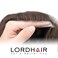 Lordhair Toupee for Men with 100% Human Hair, 0.08mm Natural Skin Hair Pieces Replacement for Men Base Size 8x10 inch Mens Toupee V-looped Hair System Dark Light Brown #3