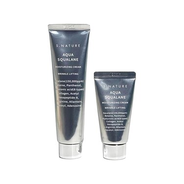 Deep Hydration Skin Care Cream, For S Nature Aqua Squalane Moisturizing Cream 60ml+30ml (2.02fl.oz. +1.01fl.0z.)