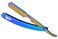 Professional Barber Straight Edge Razor Safety with 100-Pack Derby Blades - 100 Percent Stainless Steel - Straight Edge Safety Razors - Pirates Cut Mens straight razor (Rainbow)