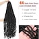 6 Packs New Soft Locs Crochet Hair 44 Inch Natural Color Faux Locs Crochet Braids Hair Pre Looped Synthetic Super Long Pre Extended Crochet Locs Braiding Hair (44 Inch (Pack of 6), Natural Color #1B)