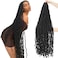 6 Packs New Soft Locs Crochet Hair 44 Inch Natural Color Faux Locs Crochet Braids Hair Pre Looped Synthetic Super Long Pre Extended Crochet Locs Braiding Hair (44 Inch (Pack of 6), Natural Color #1B)