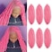 16 inch Pink Springy Afro Twist Hair 6 packs Pre-Separated Kinky Marley Twist Braiding Hair Soft Synthetic Crochet Wrapping Hair Extensions for Distressed Faux Locs Spring Twist