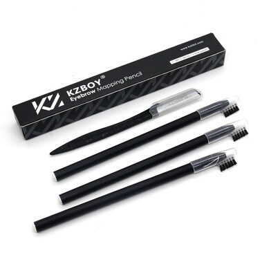 KZBOY Microblading Eyebrow Mapping Pencils with a Sharpener(White)