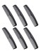 Shapenty 7 Inch Classic Black Plastic Hair Comb Pocket Men&rsquo;s Beard Mustache Comb Bulk for Hairdressing Grooming and Styling, 6PCS