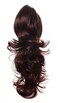 Onedor 15" Synthetic Fiber Curly Ponytail Hair Extension hairpiece with Clip-in Jaw Clips, Dual-Use Hair Extensions (99T-Wine Red)