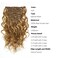 Loxxy Clip in Human Hair Extensions 18inch Natural Wave #27 Strawberry Blonde Natural Wave Real Human Hair Extensions for Women Double Weft 120g/set 7Pcs/lot And 17 Clips Per Pack