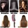 Vented Curved Boar Bristle Hair Brush Paddle Brush for Blow Drying, Anti-frizz Detangling Brush Styling Hairbrush Comb for Curly Fine Wavy Natural Tangled Hair, Wet or Dry Use