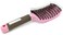 Vented Curved Boar Bristle Hair Brush Paddle Brush for Blow Drying, Anti-frizz Detangling Brush Styling Hairbrush Comb for Curly Fine Wavy Natural Tangled Hair, Wet or Dry Use