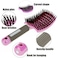 2 Pcs Boar Bristle Detangler Vent Brush Curved Vented Blow Dry Paddle Brush, Anti-frizz Detangling Brush Styling Hairbrush Comb for Curly Fine Straight Natural Tangled Hair, Wet or Dry Use