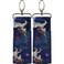 Birdz 2 UNICORN Patterned Material Lip Balm Holsters LIPSTICK HOLDERS WITH Metal Clip