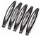 24 Pcs Large Metal Hair Snap Clips 2.36 inch Long No-slip Hair Clips Barrettes for Women and Girls (Black)