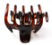 [Set of 2] Tortoise Shell 2 Inch Hair Claw Made In France Beautiful Hair Accessories AU9, Brown