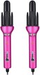 360 Two Way Rotating Professional Hair Curling Iron Curler - Heatless Hair Curler   Curling Wand   Look Extremely VIP 360 Airflow Styler Curling Iron (Pink)
