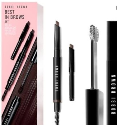 Bobbi Brown Best in Brows Set - Long-Wear Brow Pencil, Long-Wear Brow Pencil Refill Espresso and Natural Brow Shaper.