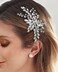 Bridal Hair Accessories Silver Wedding Hair Pieces for Brides Hair Comb for Women Crystal Rhinestone Bridal Hair Side Comb for Prom Party
