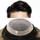 Mens Toupee Fine Mono Real Hair Replacement System Poly Skin Around Human Hair Mens Toupee Durable Mens Hairpiece 6"X8"#1B10 Off Black with 10%gray hair -120% Medium Light to Medium Density