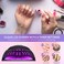 LED UV Lamp for Nails, 280 W UV Lamp for Gel Nail Polish, Dryer, Professional Nail Lamp, UV Light for Nails with 66 Beads, Auto Sensor LED Gel Nail Lamp, 4 Timer Settings [Energy Class A+++]