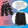 12A Body Wave Human Hair Bundles 18 20 22 Inch Brazilian Human Hair Body Wave Bundles 100% Unprocessed Virgin Hair Weave 3 Bundles Human Hair Extensions Natural Black Color