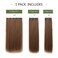 HSPJHTM Brown Hair Extension Clip in Hair Extensions for Women Halloween hair extention 22" Synthetic 5PCS Long Straight Natural Thick Hair Pieces Copper Brown Full Head