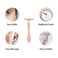 3Pcs Metal Eye and Face Cream Applicator Stick Cosmetics Spoon Spatula, Massager Tool for Facial Massage, Reduce Puffiness (Rose Gold)