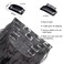 Black Hair Extensions, 4Pcs Clip in Hair Extensions, 20 Inches Long Curly Hair Extensions Clip ins, Soft Synthetic Hair Extensions (Color: Black)