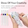 Unique Design Small Kids Hair Brush, Kids Arts &amp; Crafts, Mini Hair Brush, Small Brush, Toddler Brush, Detangler Brush - Activities for Kids 4-8. Christmas Stocking Stuffer Gift.