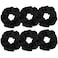 BETITETO Satin Scrunchies Cute Bobbles Ponytail Holder Vintage Hair Bands Ties for Women Girls (6 Pcs Satin Scrunchies - Black)