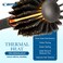 Small Round Blow Dry Brush - Boar Bristle, Thermal Metal Barrel, Professional Anti-Static Roller Hair Brush for Styling and Blow Drying - Bonus Sectioning Pick - 12 Row, 2.5&rdquo; - By Cantor